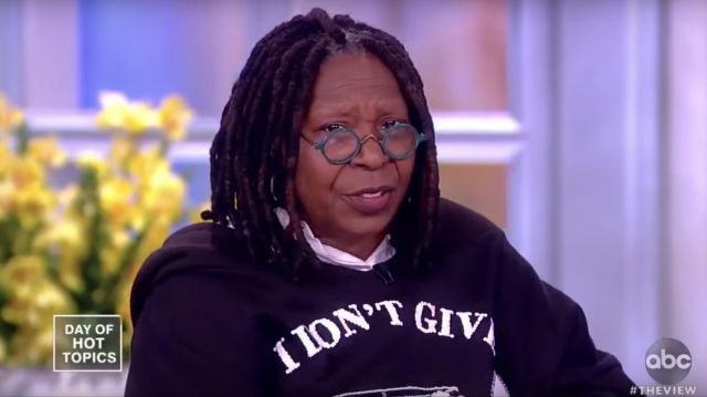 'I don't Give a Chic" Hoodie worn by Whoopi Goldberg on The View Jan. 03, 2019