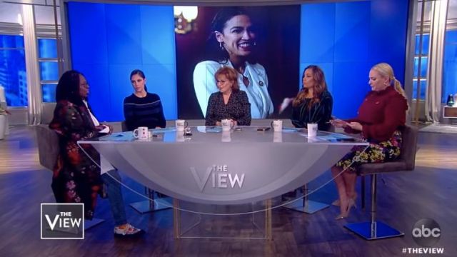 Dolce & Gabbana Silk Floral Pencil Skirt worn by Meghan McCain on The View