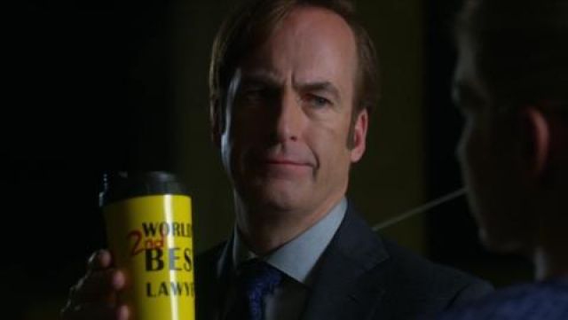 World's 2nd Best Lawyer Mug used by Jimmy McGill (Bob Odenkirk) in Better Call Saul S02E02