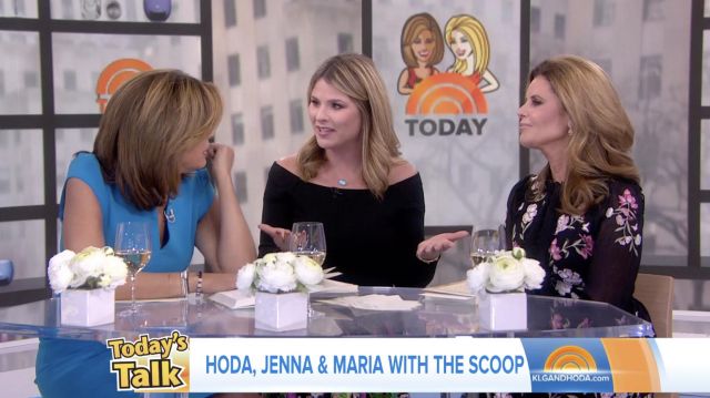 Z Supply Long Sleeve Off The Shoulder Tee worn by Jenna Bush Hager on Today