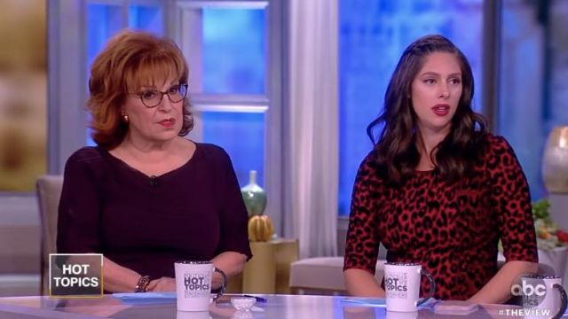 Milly Textured Cheetah Mermaid Dress worn by Abby Huntsman on The View