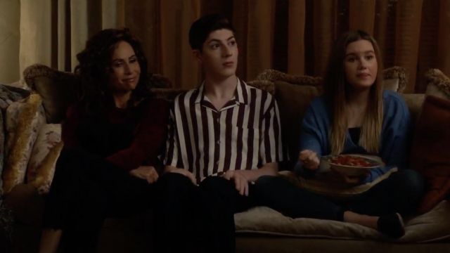 Out From Under Jojo Oversized Thermal Button-Front Top worn by Dylan DiMeo (Kyla Kenedy) in Speechless S03E10