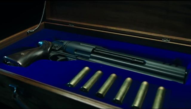 Hellboy's (David Harbour) pistol as seen in Hellboy