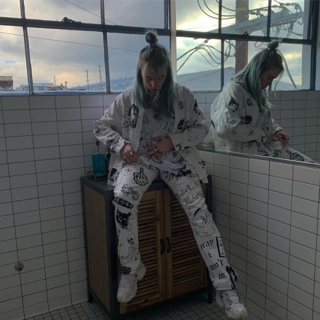 Instapump Fury porté par Billie Eilish sur son Instagram Compte