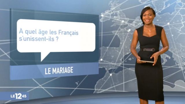 The black dress belted Kareen Guiock in The 12:45 to M6 of the 16/01/2019