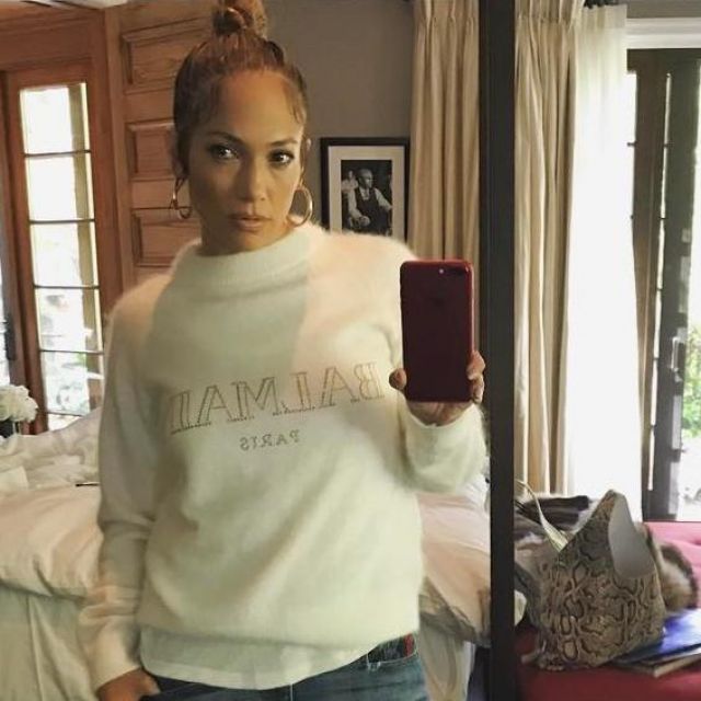 jennifer lopez sweater dress