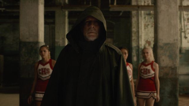 Hooded Coat worn by David Dunn (Bruce Willis) in Glass