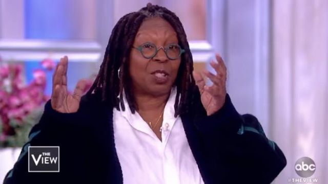 Yeezy Graphic Cardigan worn by Whoopi Goldberg on The View