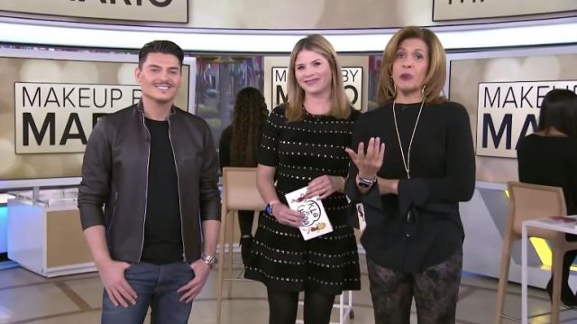 Ronny Kobo Jillian Grommet-Detail Dress worn by Jenna Bush Hager on Today