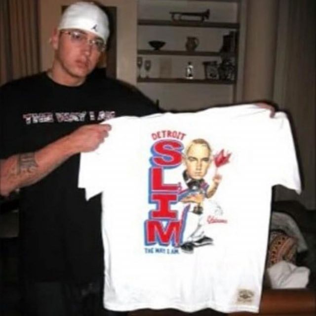 Le t-shirt de Eminem "Detroit Slim" sur le compte Instagram @Sa­louel_­gang