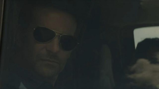 Aviator Lunettes de soleil portées par Colin Bates (Bradley Cooper), comme on le voit dans La Mule