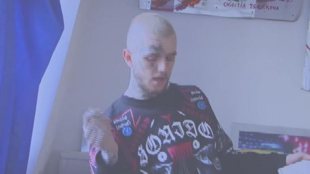 Marcelo Bur­lon sweatshirt worn by Lil Peep in No Respect Fresstyle music video