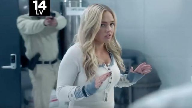 We The Free Railroad Henley worn by Lauren Strucker (Natalie Alyn Lind) in The Gifted (S02E09)