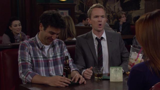 The plaid shirt worn by Ted Mosby (Josh Radnor) in How I Met Your Mother S07E03