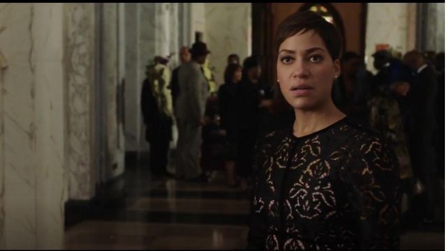 L.K.Benett Elouise Lace Dress worn by Lucca Quinn (Cush Jumbo) in The Good Fight (S02E01)