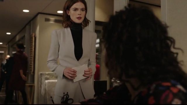 Armani Collezioni Straight-Leg Pants worn by Maia Rindell (Rose Leslie) in The Good Fight (S02E02)