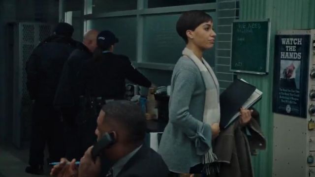 C By Bloomingdale's Cashmere Tie-Sleeve Sweater worn by Lucca Quinn (Cush Jumbo) in The Good Fight (S02E05)