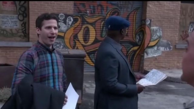Paul Smith à Carreaux coupe ajustée Chemise par le PS porté par Jake Peralta (Andy Samberg) dans Brooklyn Nine-Nine (S05E19)