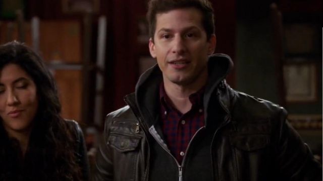 Charles & 1/2 at Urban Outfitters Faux Leather Moto Jacket worn by Amy Santiago (Melissa Fumero) in Brooklyn Nine-Nine (S04E22)