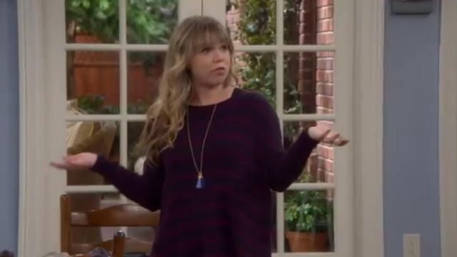 Free People  Shipping News Tunic in Navy Combo  Shipping News Tunic in Navy Combo worn by Kristin Baxter (Amanda Fuller) in Last Man Standing (S04E06)
