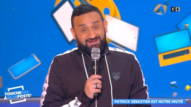 The tracksuit jacket Cyril Hanouna in Touche pas à my post 07/02/2019
