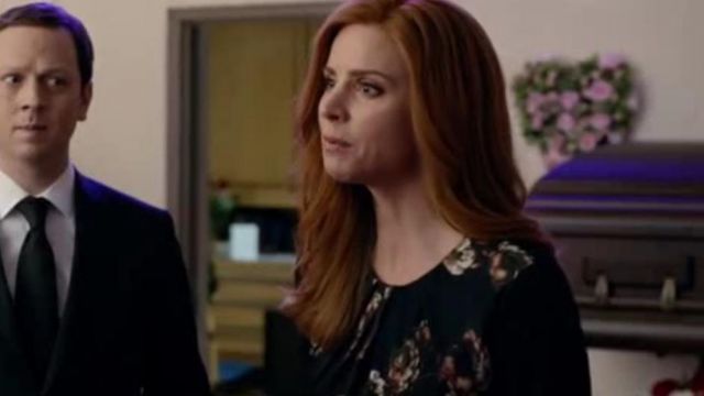 Jason Wu Crepe Floral Dress worn by Donna Paulsen (Sarah Rafferty) in Suits (S04E16)