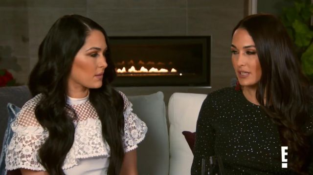 Self Portrait Lurex Knit Dress worn by Brie Bella as seen in Nikki