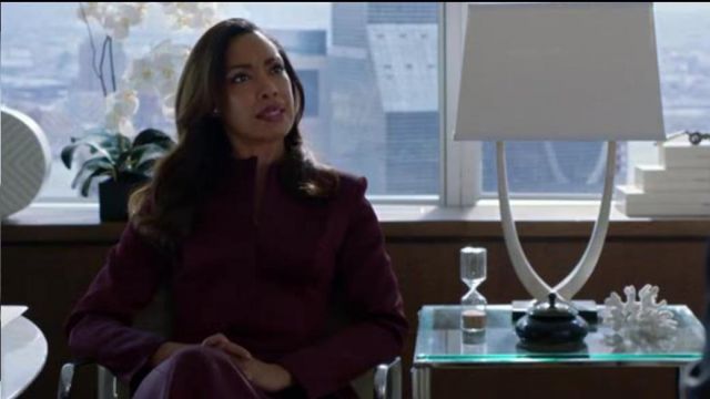 Christopher Kane Satin Peplum Jacket worn by Jessica Pearson (Gina Torres) in Suits (S05E03) (S05E03)