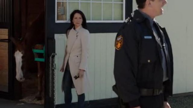Ann Demeulemeester  Blanche structured coat worn by Dr. Joan Watson (Lucy Liu) in Elementary (S02E07)