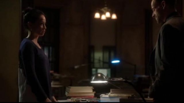 Sandro Silk Back Shirt worn by Dr. Joan Watson (Lucy Liu) in Elementary (S02E12)