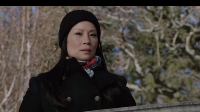 Athena Procopiou The Fir Tree Scarf worn by Dr. Joan Watson (Lucy Liu) in Elementary (S02E14)