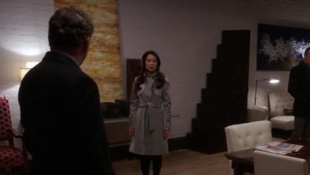 Karen Millen  Classic Investment Collection Coat worn by Dr. Joan Watson (Lucy Liu) in Elementary (S03E12)