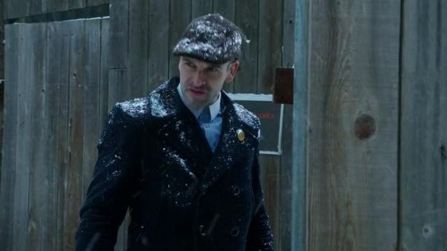 Tom Ford  Cotton Pea Coat worn by Sherlock Holmes (Jonny Lee Miller) in Elementary (S03E14)