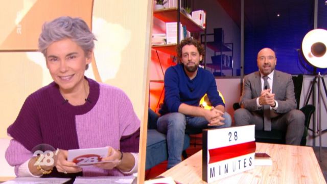 The sweater violet Elizabeth Quin in 28 minutes of 13/02/2019