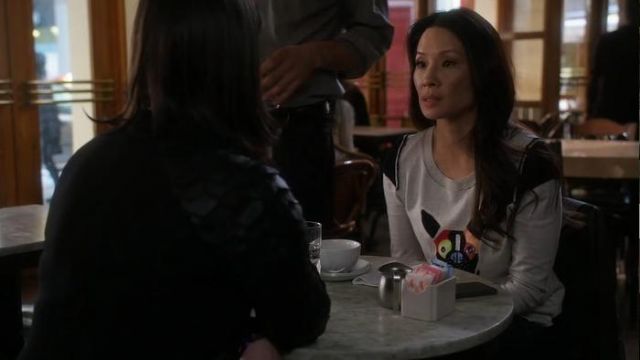 Frenchie Pullover from Anthropologie worn by Dr. Joan Watson (Lucy Liu) in Elementary (S03E19)