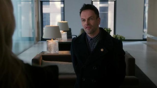Tom Ford  Cotton Pea Coat worn by Sherlock Holmes (Jonny Lee Miller) in Elementary (S03E19)