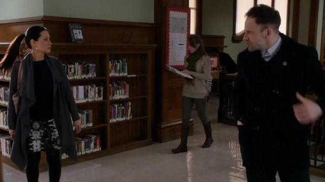 All Saints Hoxton Monument Coat worn by Dr. Joan Watson (Lucy Liu) in Elementary (S03E19)