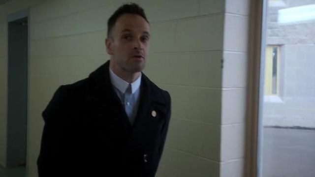Tom Ford Cotton Pea Coat worn by Sherlock Holmes (Jonny Lee Miller) in Elementary (S03E22)