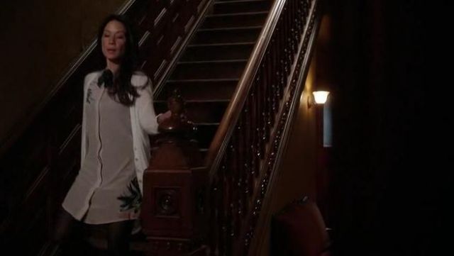 All Saints Luna Haze Dress worn by Dr. Joan Watson (Lucy Liu) in Elementary (S03E24)