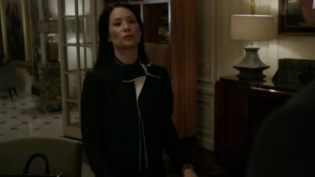 Lanvin Bow Detail Jacket worn by Dr. Joan Watson (Lucy Liu) in Elementary (S04E02)
