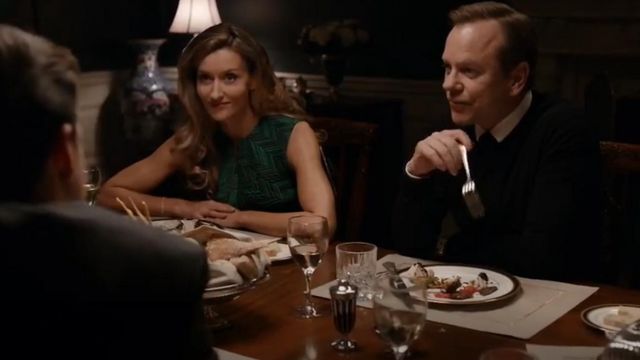Jason Wu Sleeveless Herringbone Cocktail Dress worn by Alex Kirkman (Natascha McElhone) in Designated Survivor (S01E07)