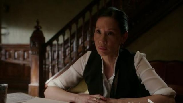 Frame  Edwardian Blouse worn by Dr. Joan Watson (Lucy Liu) in Elementary (S05E24)