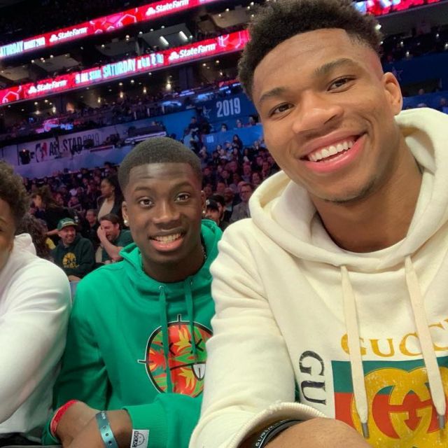 Gucci white sweater worn by Giannis 