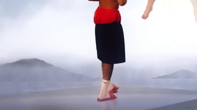 Versace Slides shoes in Red worn by XXXTentacion in his Look At Me! music video