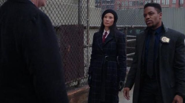 Marissa Webb   Feria Coat worn by Dr. Joan Watson (Lucy Liu) in Elementary (S06E10)