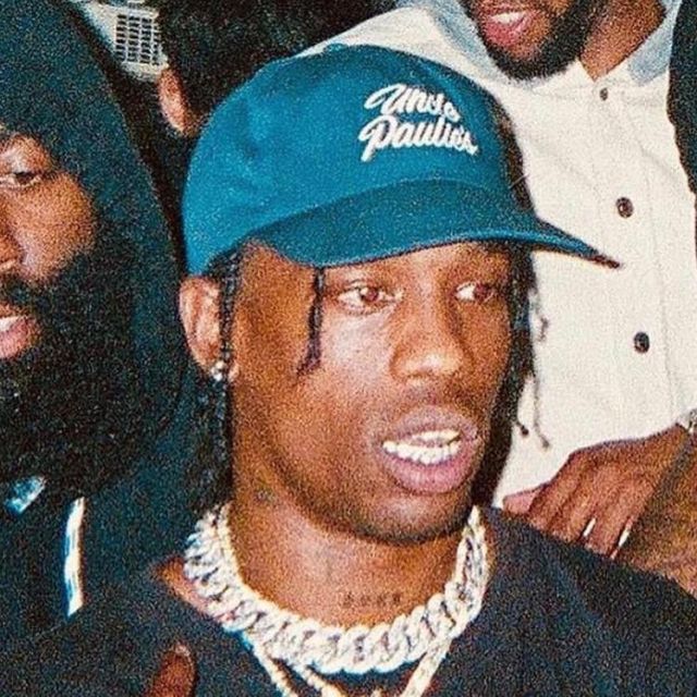 The blue-capped Uncle Paulie's of Travis Scott on his account Instagram