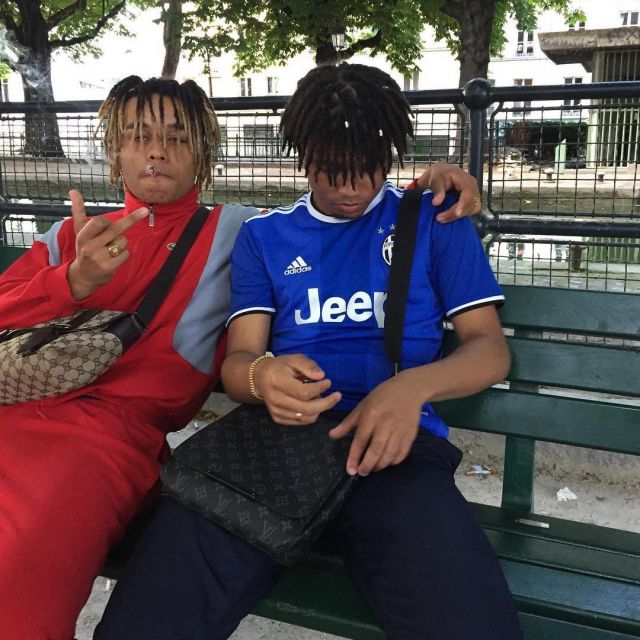 The jersey Adidas blue of the Juventus of Turin carried by RS on his account Instagram