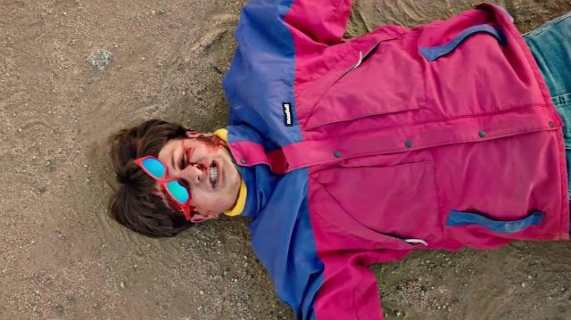 The jacket Montbell worn by Oliver Tree in her video clip Alien Boy