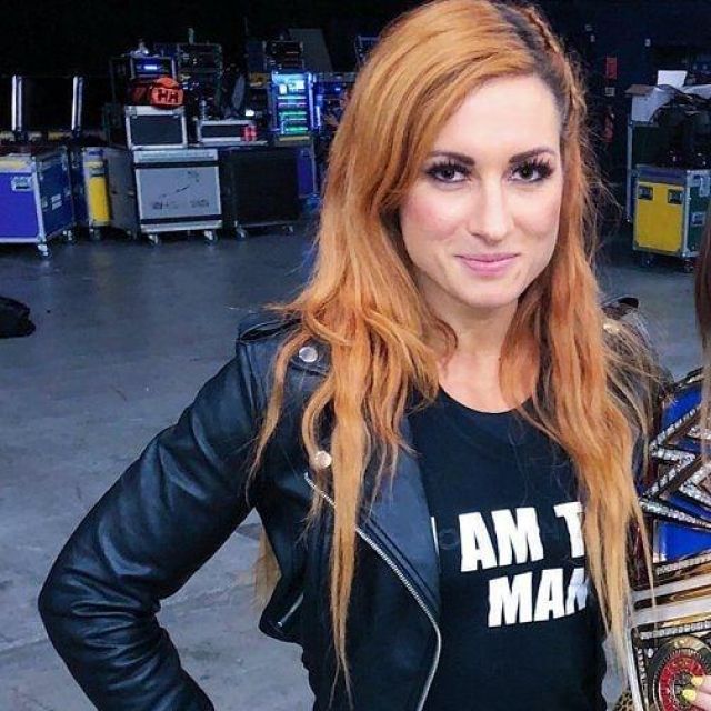 'I Am The Man' Black T-Shirt worn by Becky Lynch on the Instagram account of @amandaeliza49