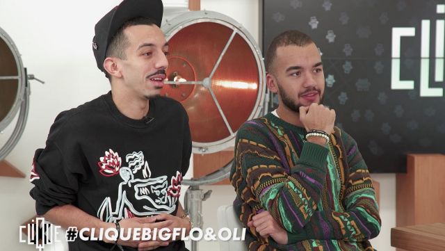 Le pull porté par Oli dans l'émission Clique avec Bogflo & Oli du 20 décembre 2018